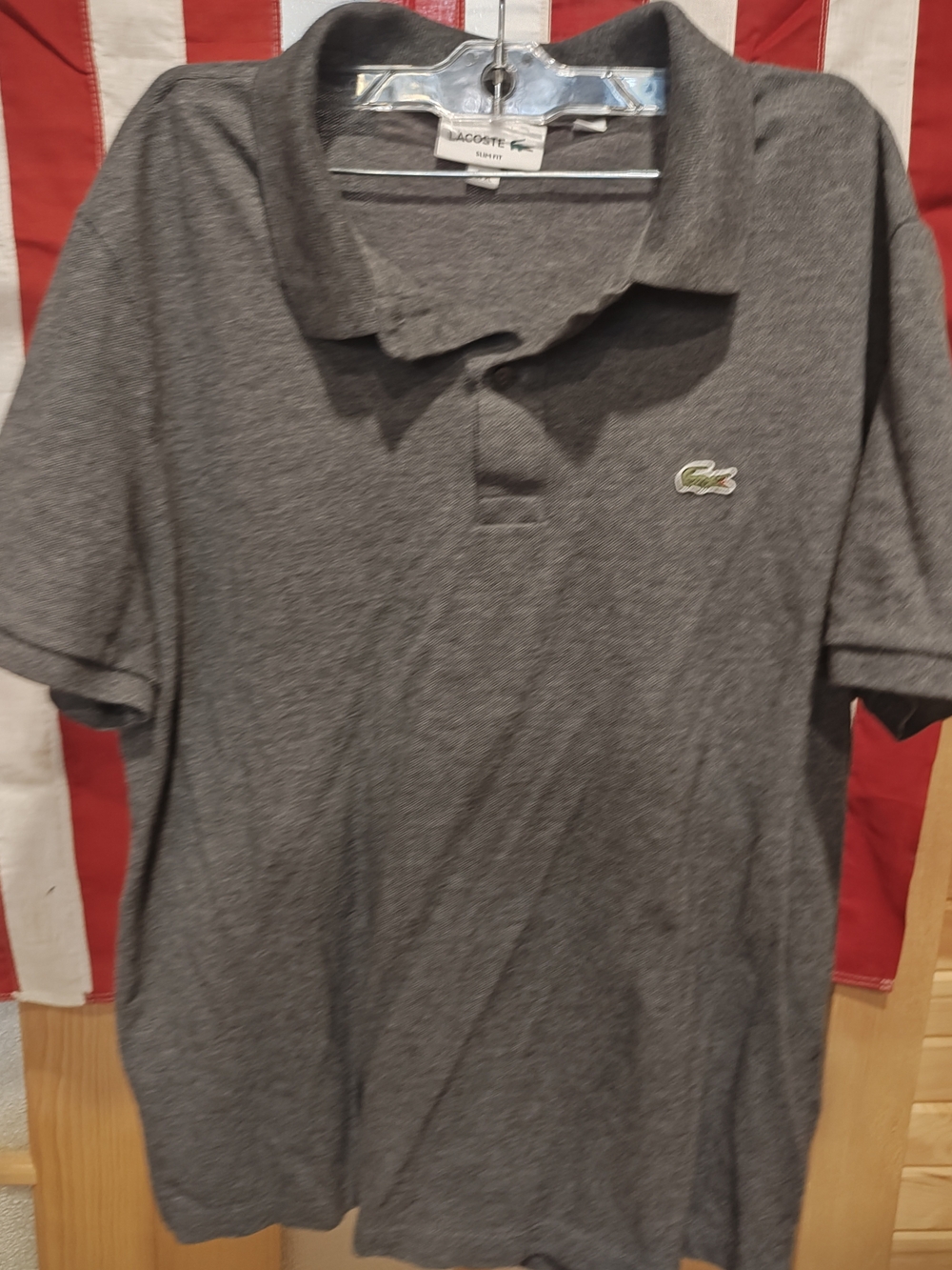 Lacoste Men's Gray Classic Piqué Polo Shirt